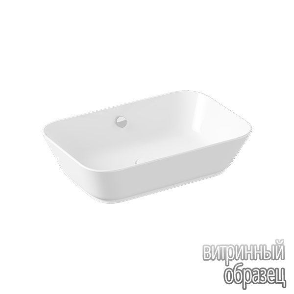 Раковина чаша VitrA Geo 7425B003-0012 60 x 39 см накладная белая антибактериальное покрытие Hygiene