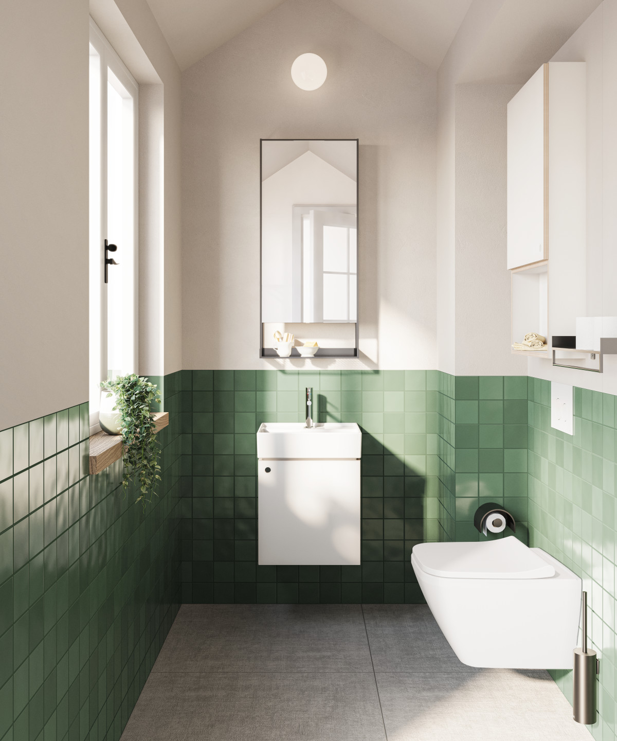 Раковина VitrA ArchiPlan 7400B003-0001 45 x 38 см белая антибактериальное покрытие Hygiene