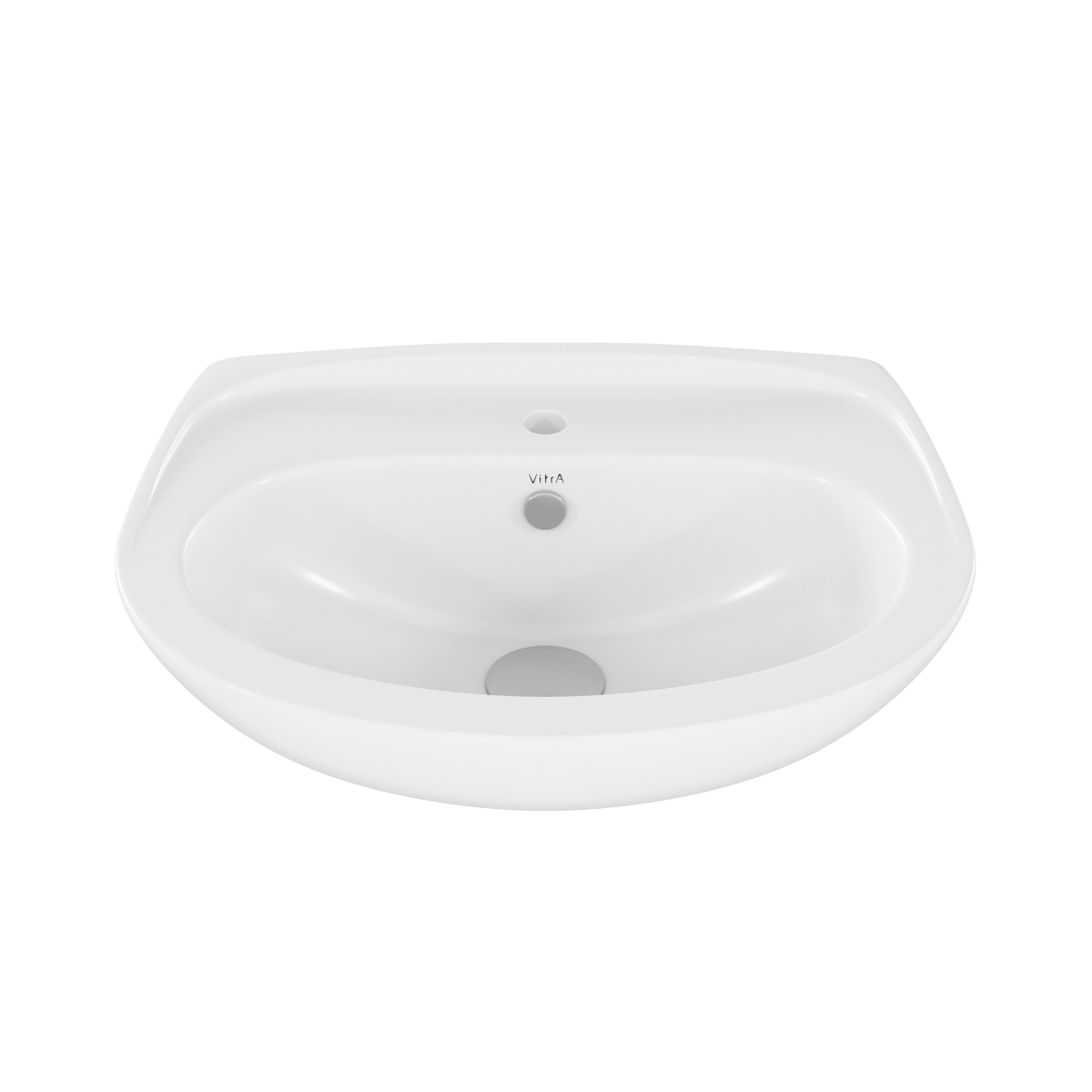 Раковина накладная VitrA Normus (Нормус) 9600B003-7650 55 x 42 см белая антибактериальное покрытие Hygiene (Хайджн)