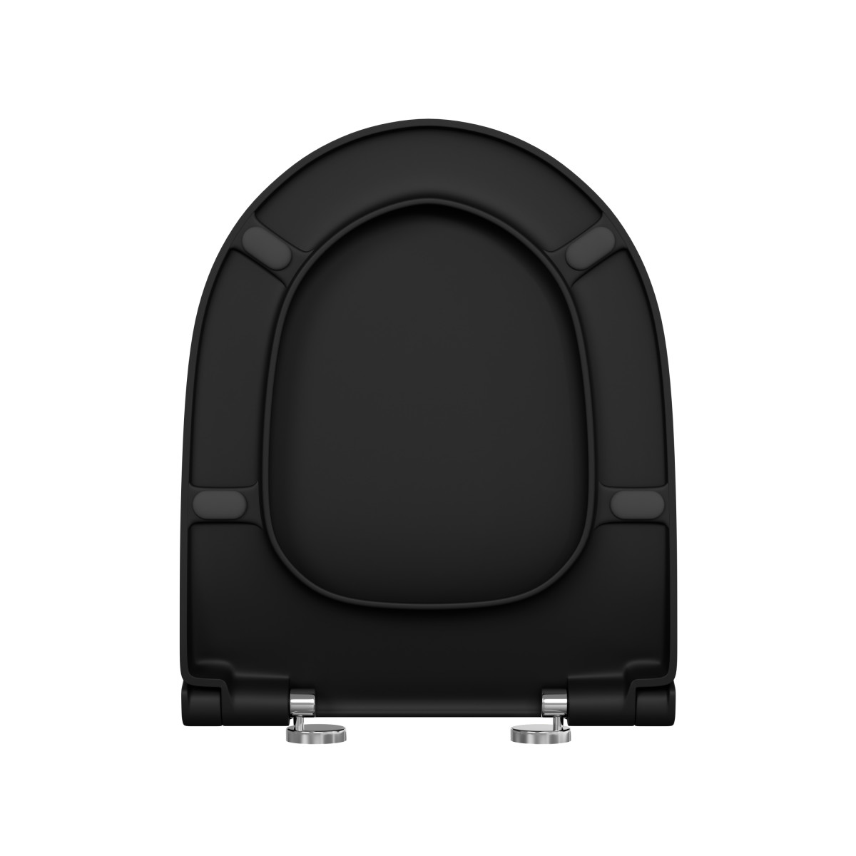 Сиденье для унитаза VitrA Sento 120-483-009 круглое матовое черное дюропласт с микролифтом