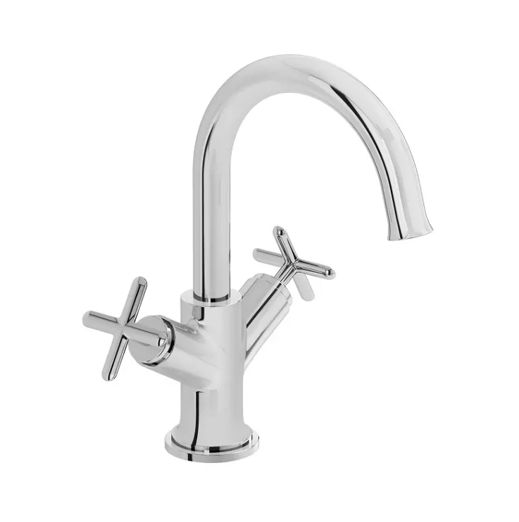 Смеситель для раковины VitrA Origin Classic A42884 двухрычажный хром латунь