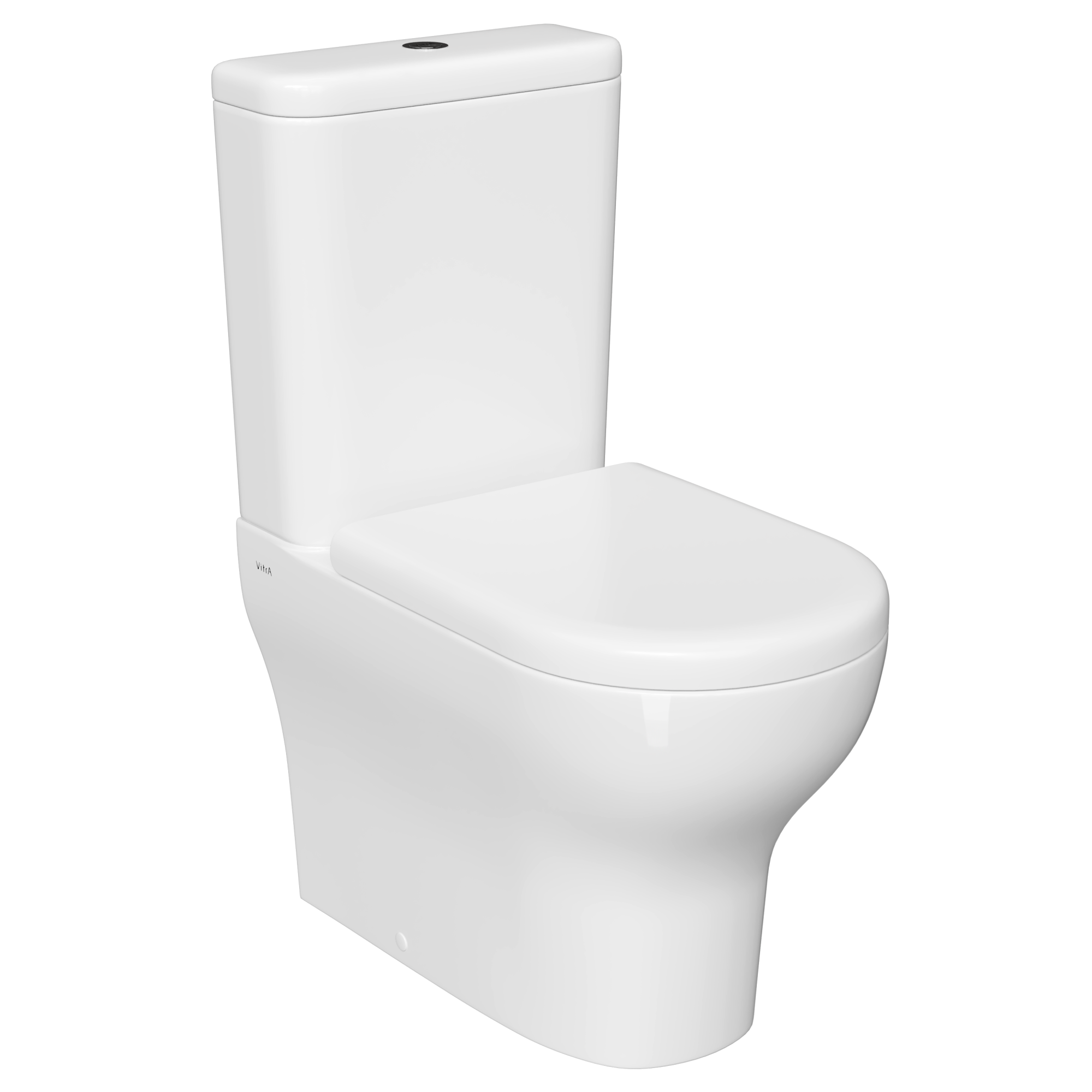 Унитаз-компакт напольный VitrA Zentrum 9012B003-7202 с сиденьем без микролифта белый санитарный фарфор антибактериальное покрытие Hygiene