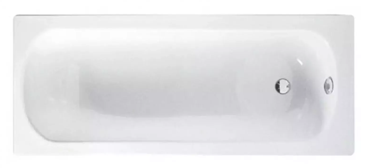 Ванна акриловая Vitra OPTIMA 150 х 70 см, белая/ультра белая 50800001076