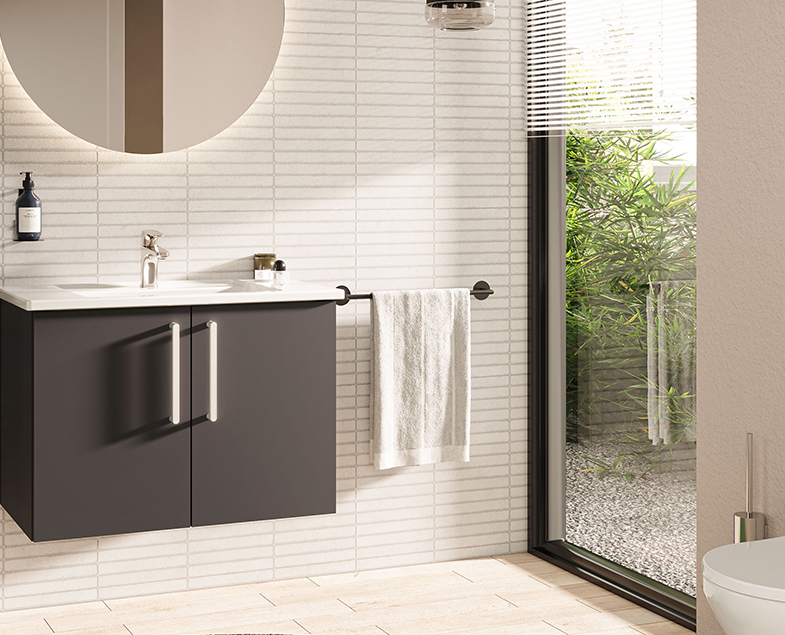 Держатель полотенец Origin, матовый черный