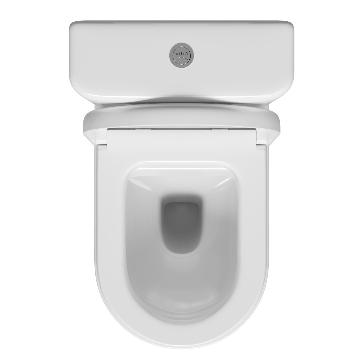 Унитаз-компакт напольный VitrA Zentrum 9012B003-7204 с сиденьем микролифт белый санитарный фарфор антибактериальное покрытие Hygiene