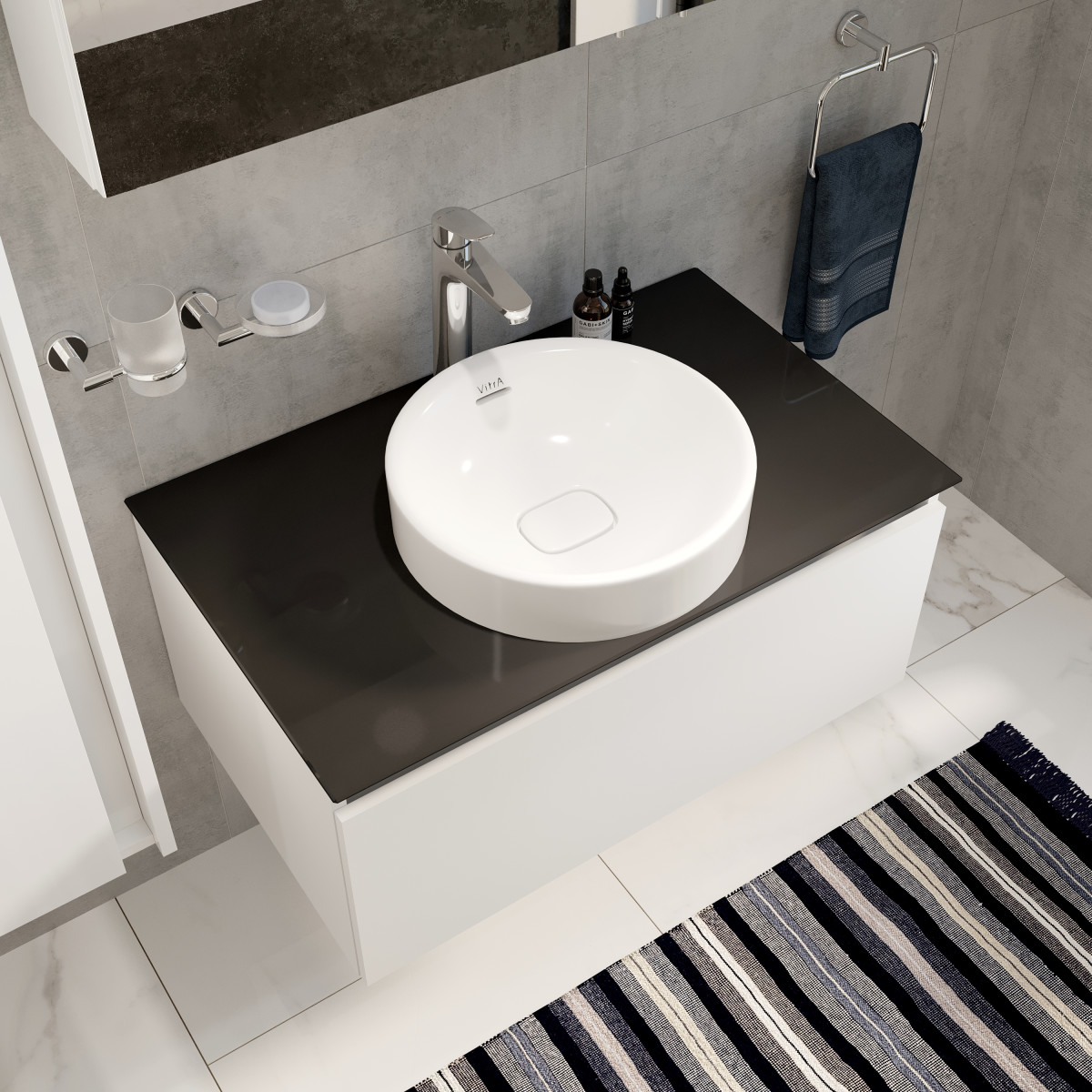 Смеситель для раковины VitrA Flow Round A42927EXP однорычажный хром латунь