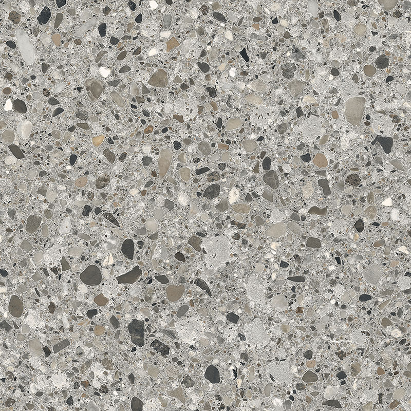 плитка Cementmix Крупный Терраццо Темный Серый