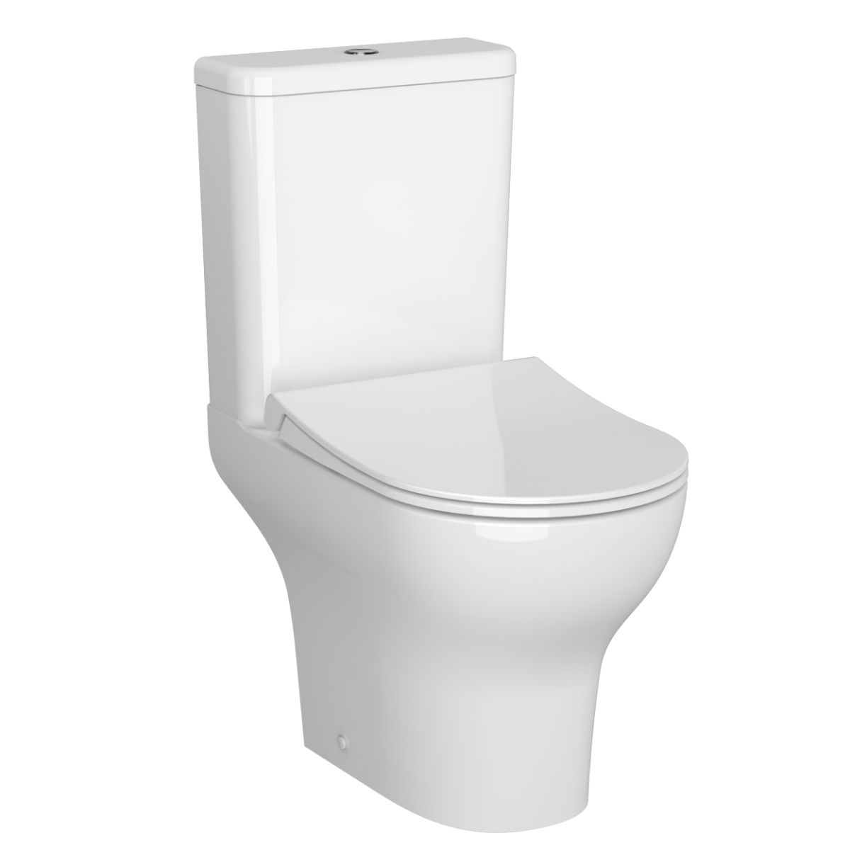 Унитаз-компакт напольный VitrA Zentrum 9824B003-7219 с сиденьем микролифт белый санитарный фарфор антибактериальное покрытие Hygiene