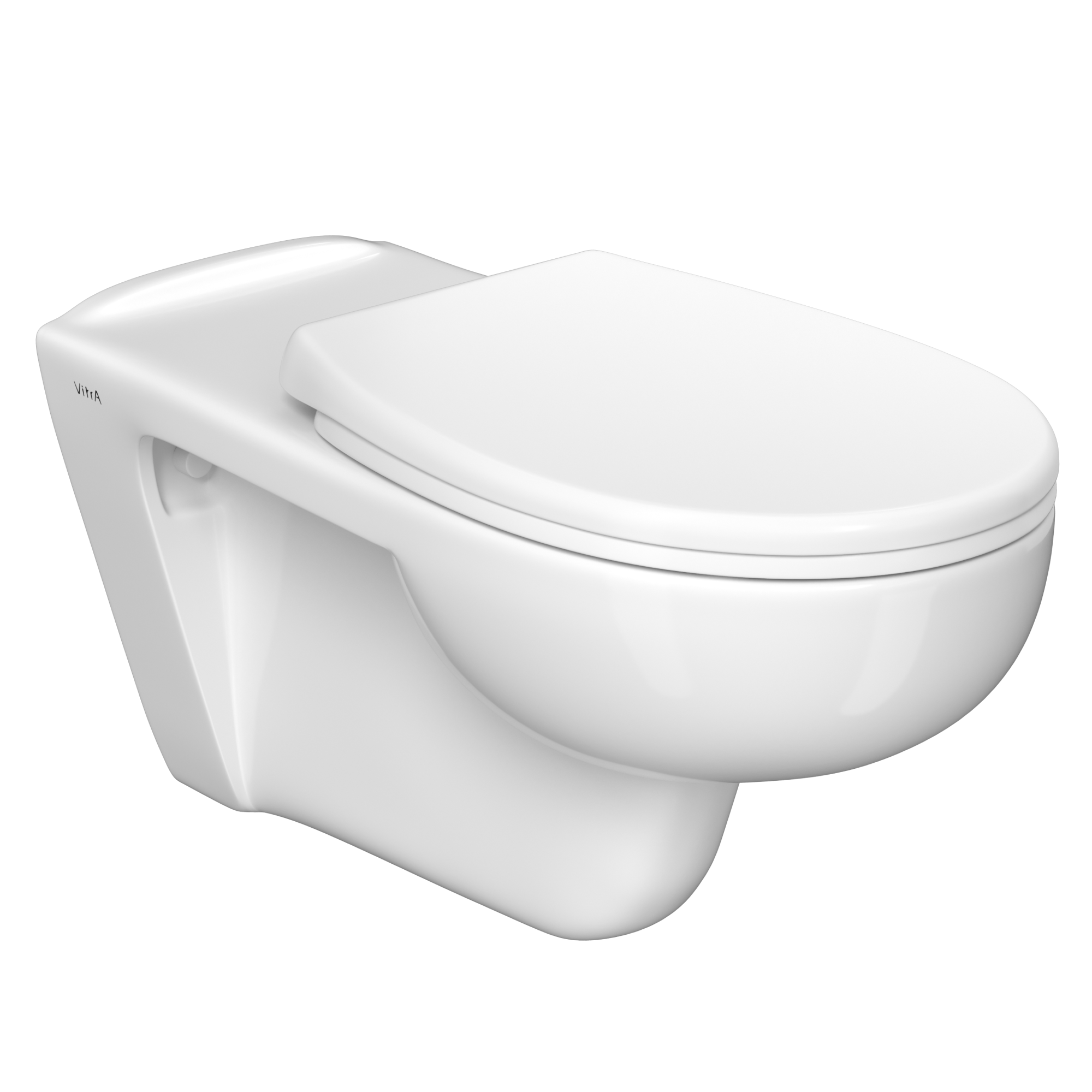 Подвесной унитаз VitrA Conforma 5810B003-6234 безободковый с сиденьем микролифт дюропласт белый глянец санитарный фарфор антибактериальное покрытие Hygiene