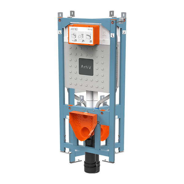 Комплект Vitra Zentrum Square Инсталяция VitrA V12 для подвесного унитаза  Zentrum Square и клавиша смыва