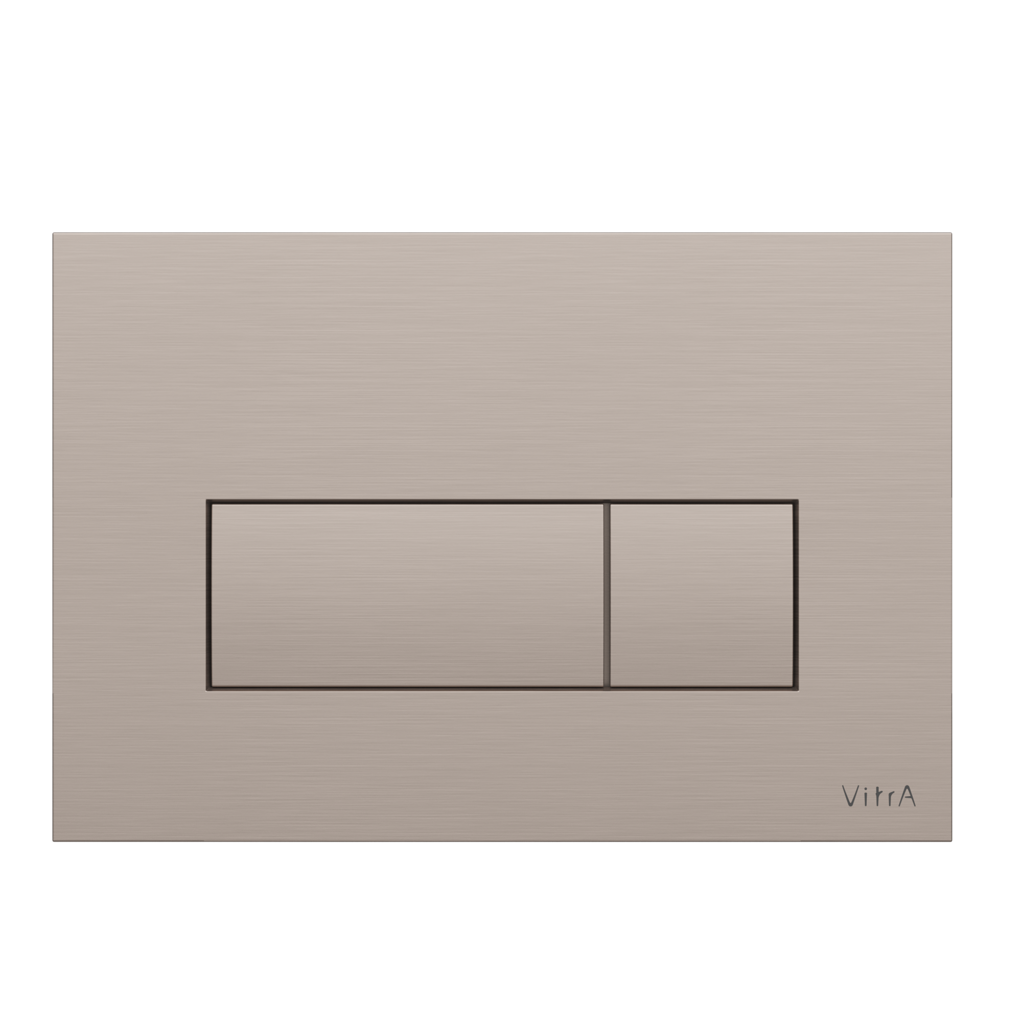 Кнопка смыва для инсталляции VitrA Root Square 740-2395 брашированный никель двойный смыв