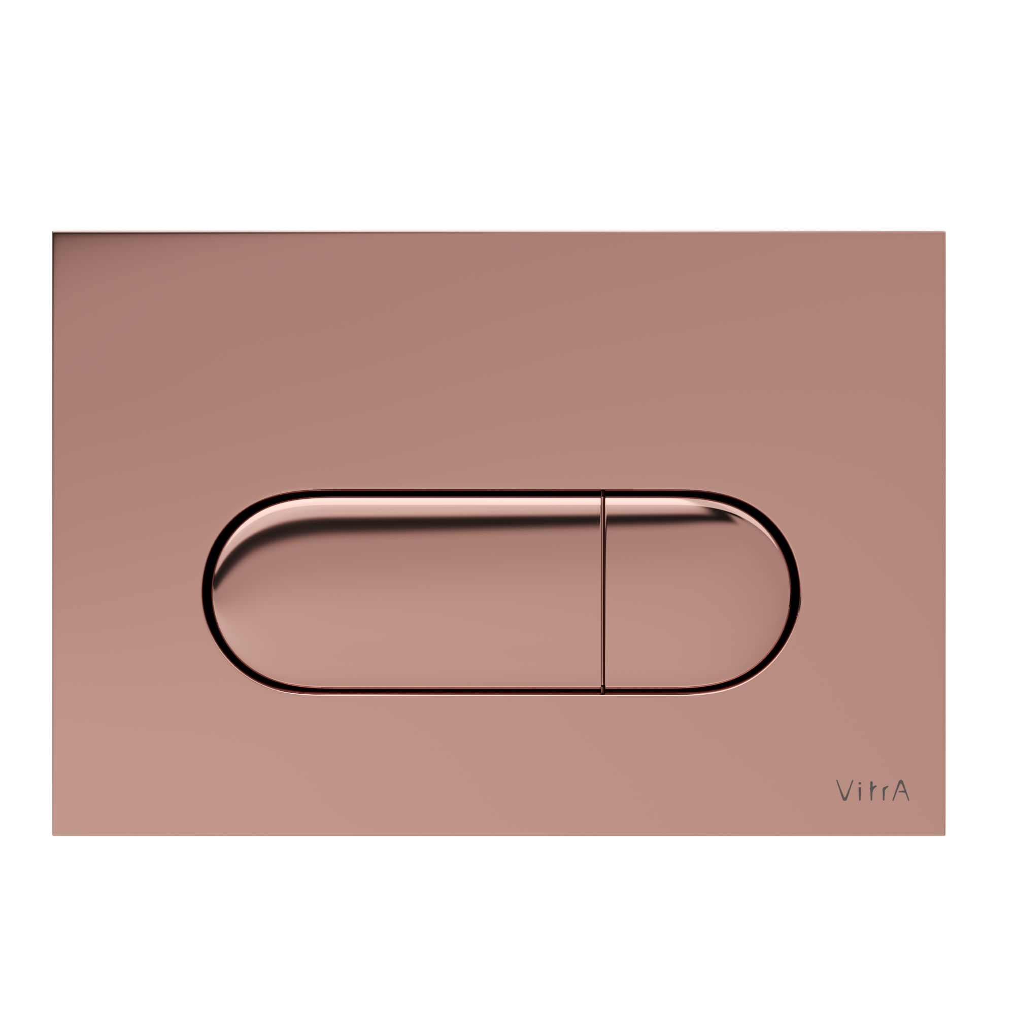 Кнопка смыва для инсталляции VitrA Root Round 740-2240 мягкая медь глянец двойный смыв