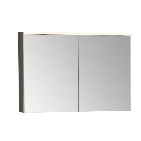 Зеркальный шкаф VitrA Core 66912 100 см брашированный хром с подвесткой