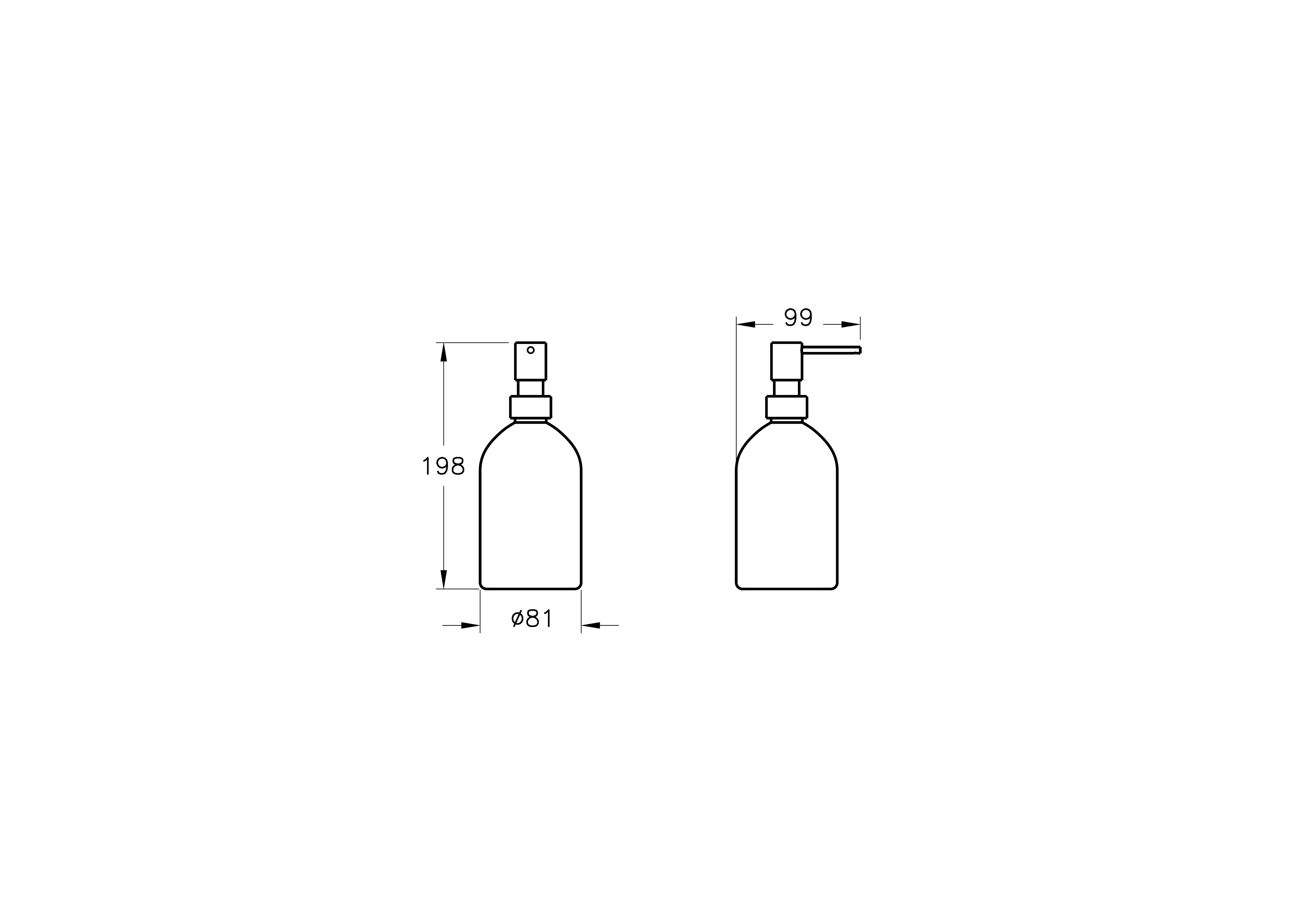 Диспенсер для жидкого мыла Origin, матовый черный