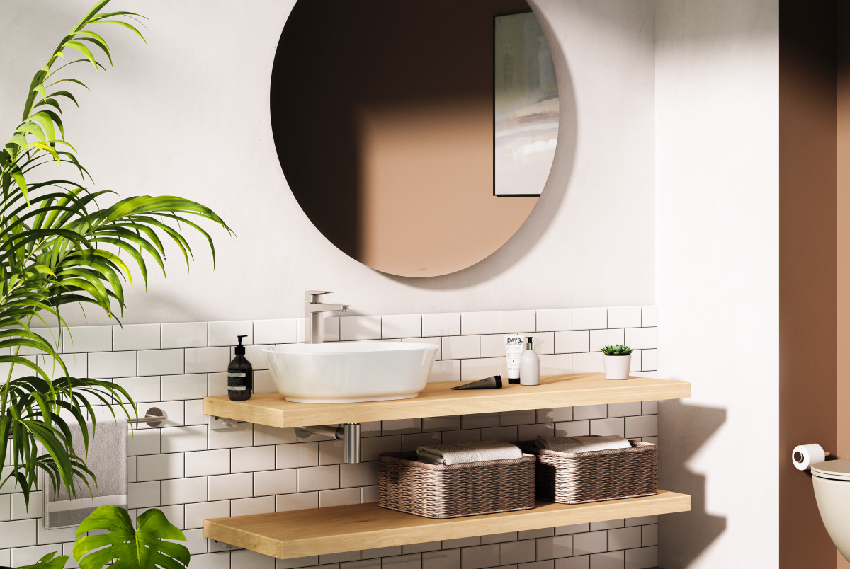 Смеситель для раковины VitrA Root Square A42733EXP однорычажный хром латунь