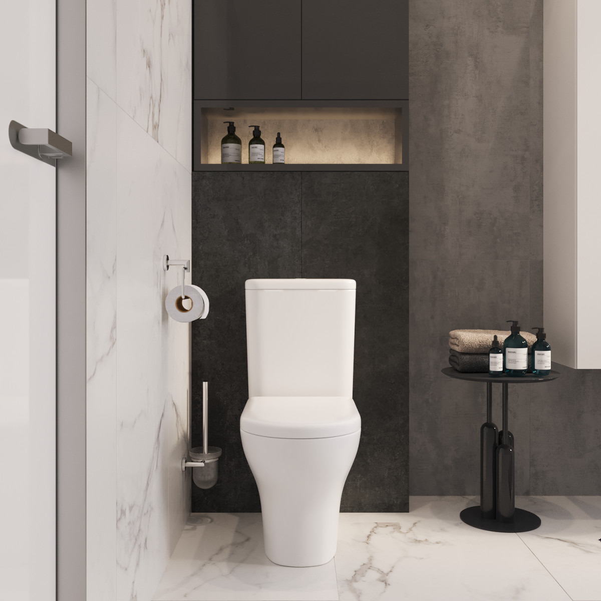 Унитаз-компакт напольный VitrA Zentrum 9012B003-7202 с сиденьем без микролифта белый санитарный фарфор антибактериальное покрытие Hygiene