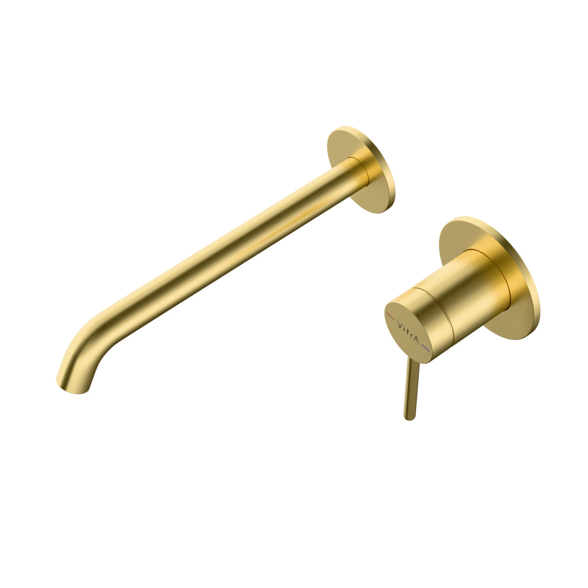 Встраиваемый смеситель для раковины VitrA Minimax Round A4354925EXP однорычажный брашированное золото латунь