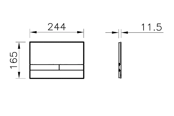Комплект инсталляция с унитазом Vitra Raum с кнопкой 9830B003-7208