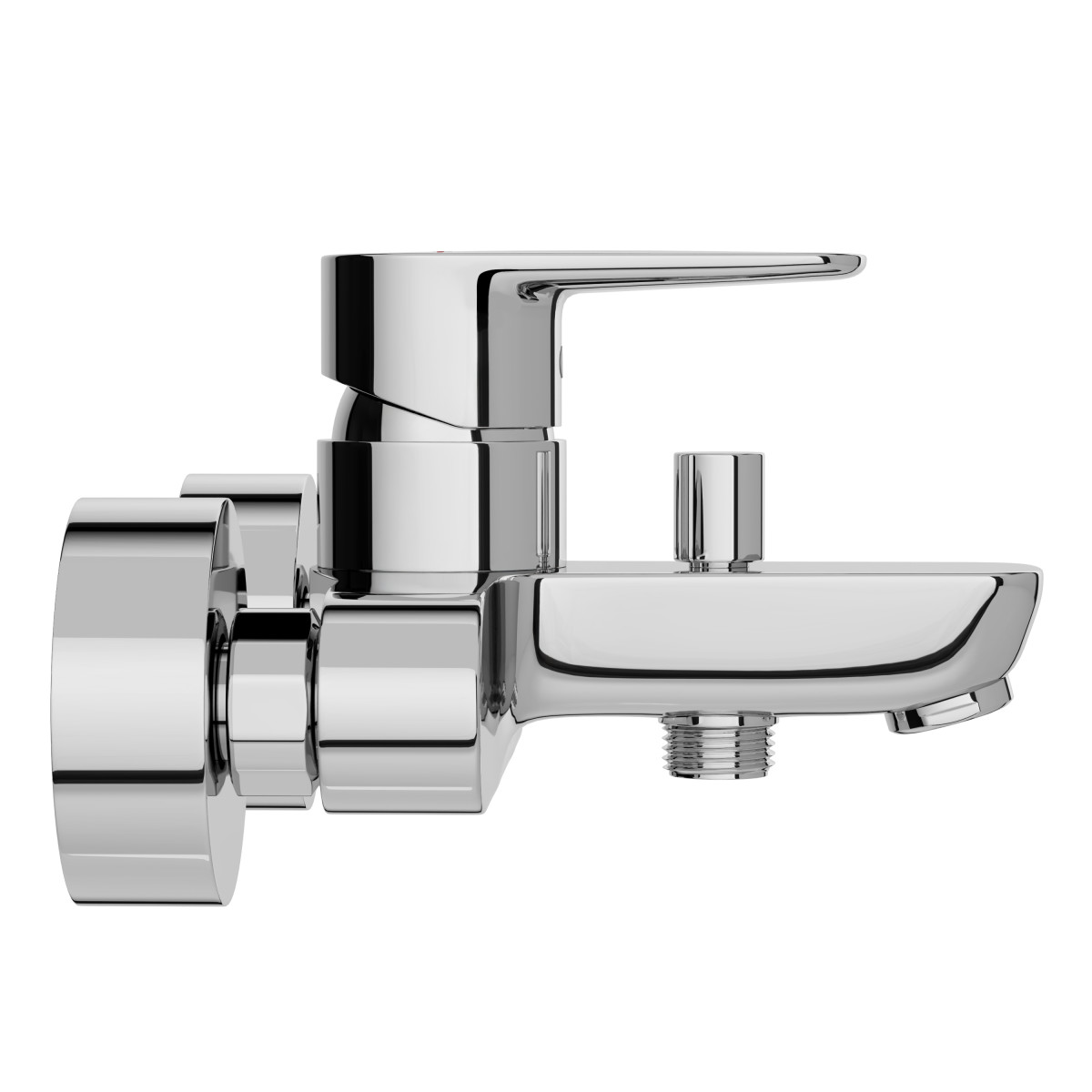 Смеситель настенный VitrA Flow Soft A42946EXP для ванны однорычажный хром латунь