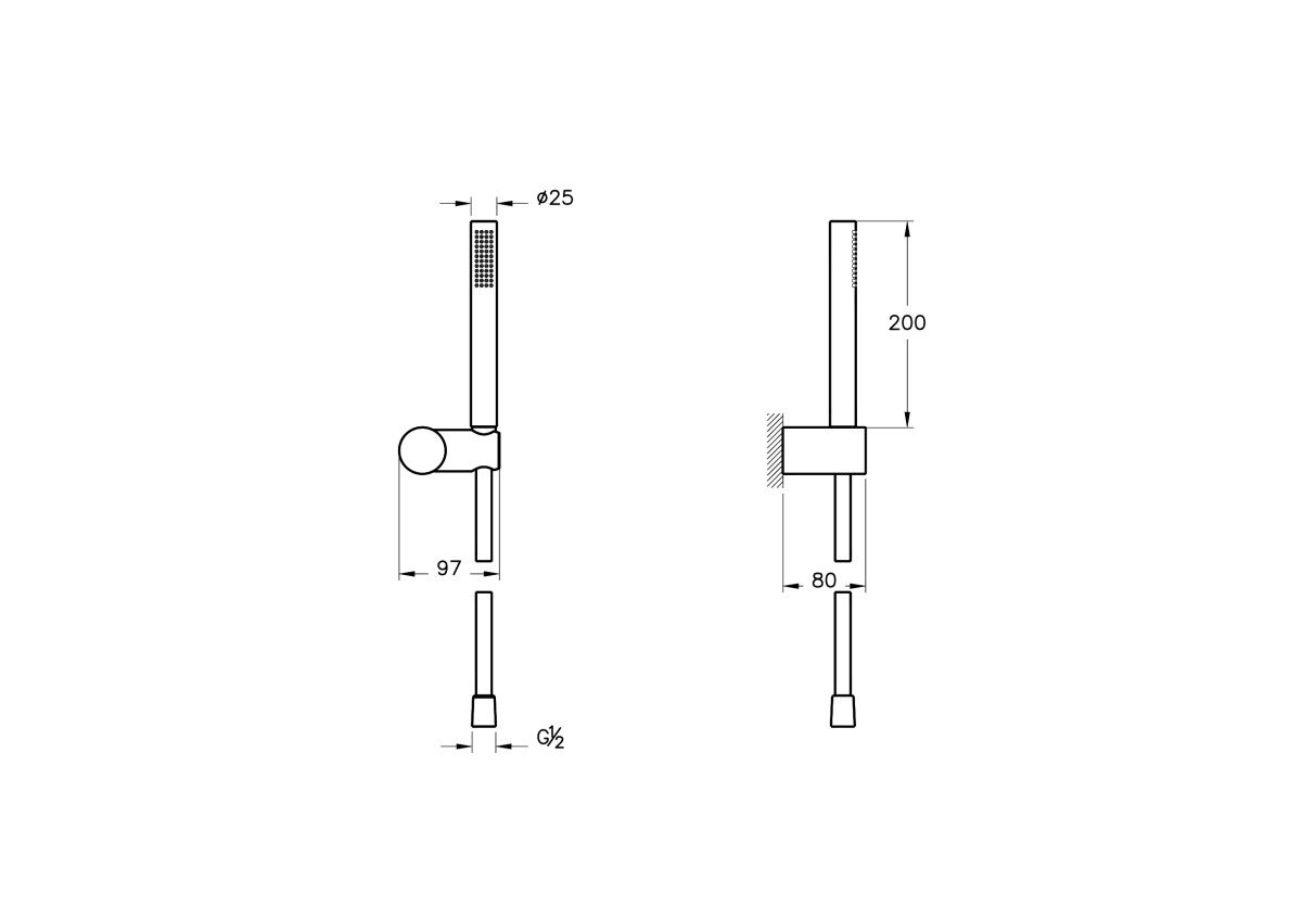 Комплект ручного душа VitrA Origin
