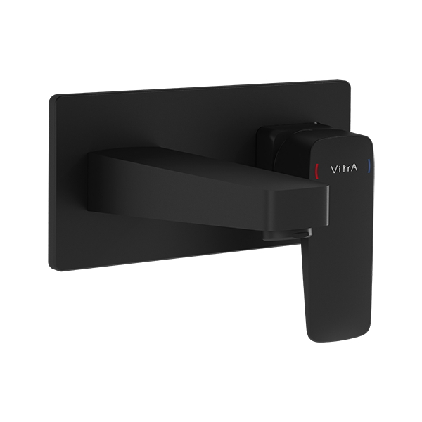 Встраиваемый смеситель для раковины VitrA Root Square A4273836EXP матовый черный латунь