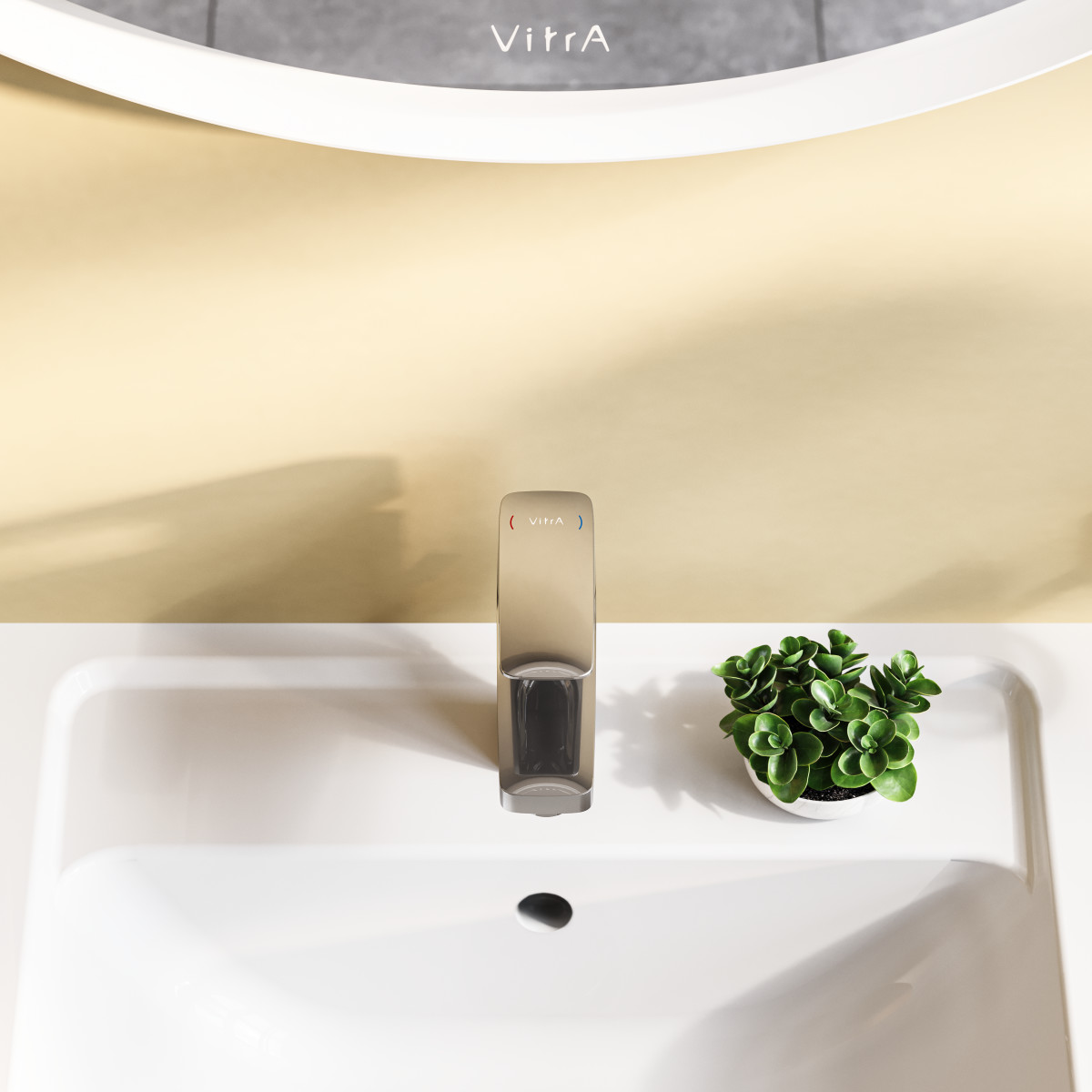 Смеситель для раковины VitrA Root Square A42731EXP однорычажный хром латунь