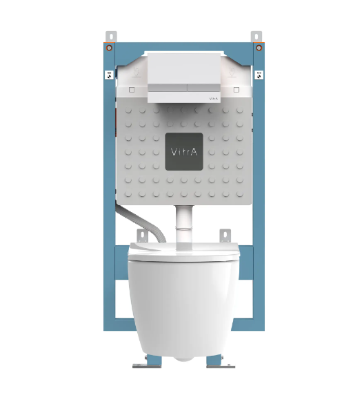 Комплект инсталляция с унитазом Vitra Raum с кнопкой 9830B003-7208