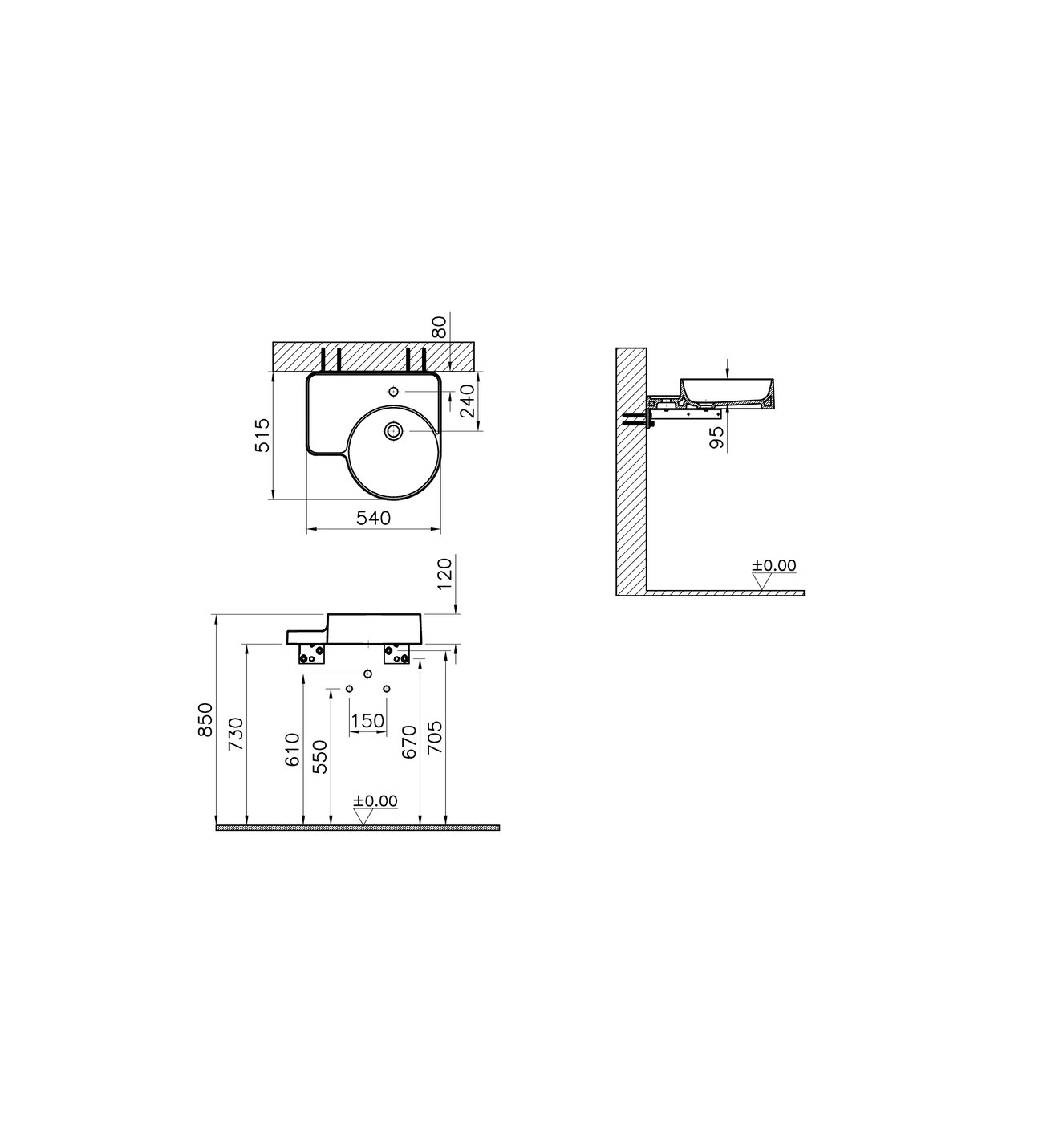 Двойная раковина VitrA Voyage 7222B403-0041