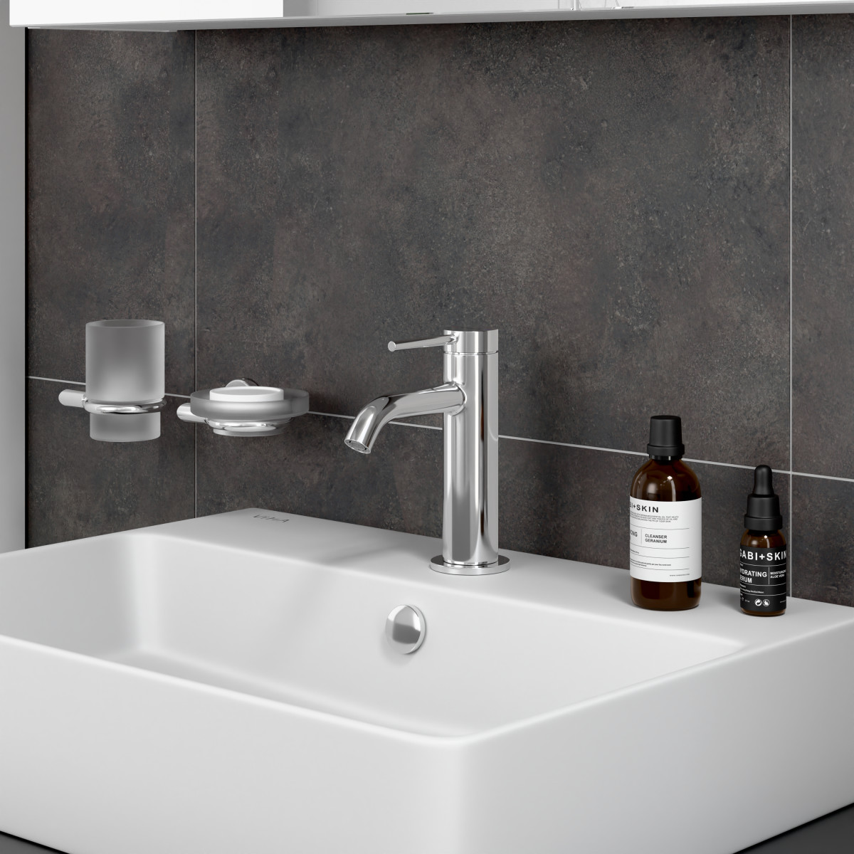 Смеситель для раковины VitrA Minimax Round (Раунд) (Минимакс Раунд) A43530EXP однорычажный хром латунь