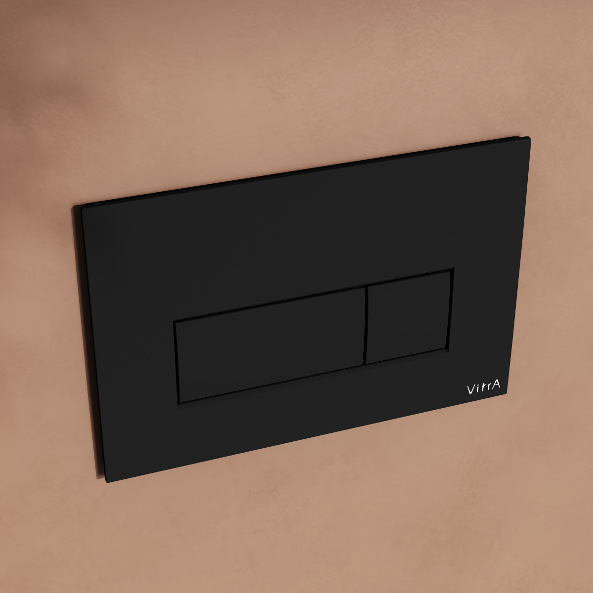 Кнопка смыва для инсталляции VitrA Root Square 740-2311 матовая черная двойный смыв