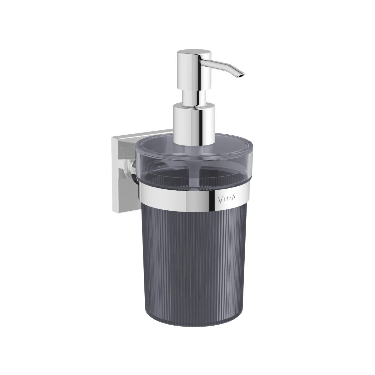 Дозатор для мыла VitrA Root A44807 подвесной 445 мл хром пластик