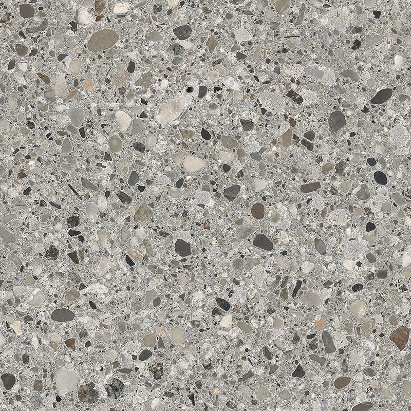 плитка Cementmix Крупный Терраццо Темный Серый