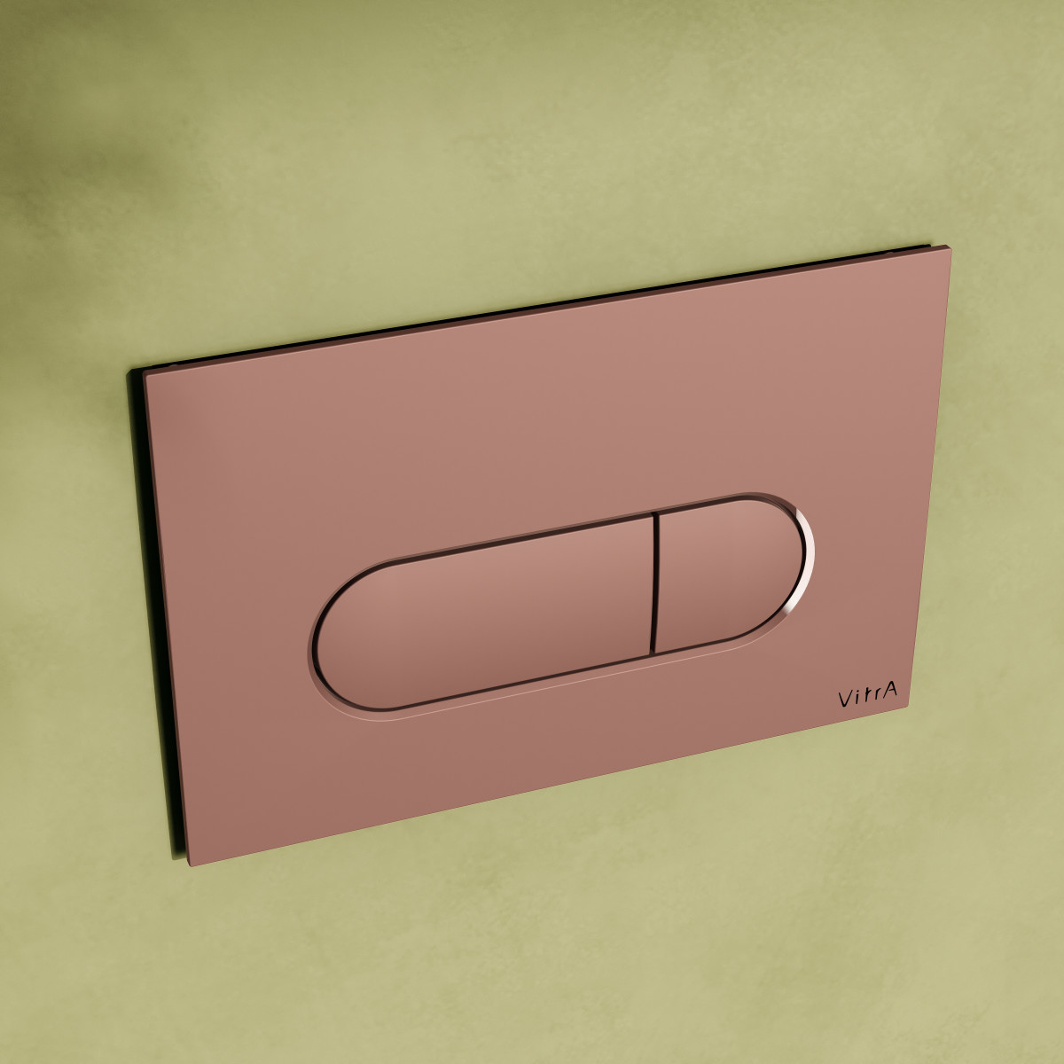 Кнопка смыва для инсталляции VitrA Root Round 740-2240 мягкая медь глянец двойный смыв