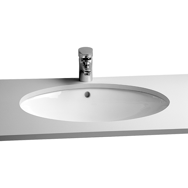 Встраиваемая снизу раковина VitrA Arkitekt 6069B003-0012 59 x 45 см овал белая антибактериальное покрытие Hygiene