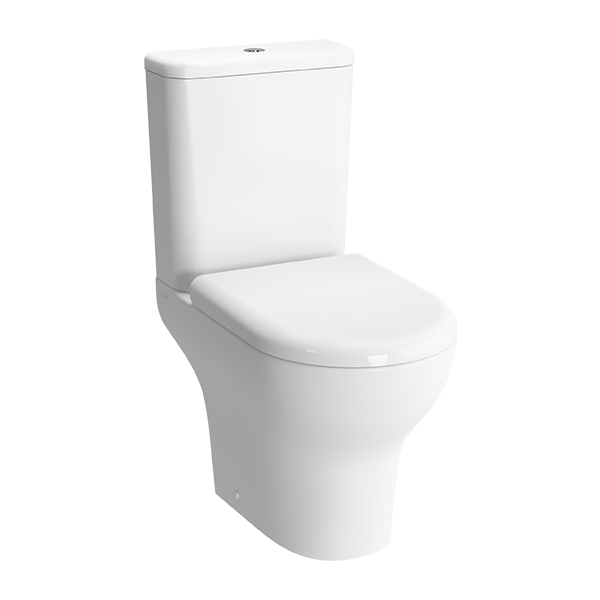 Безободковый напольный унитаз Zentrum Rim-Ex, сиденье микролифт, механизм 3/6 л