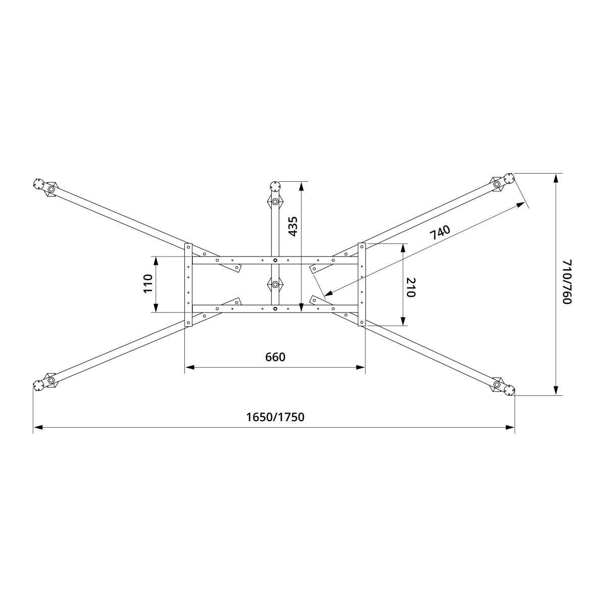 Каркас для ванны VitrA Universal 59999991002 170 x 75/180 x 80 универсальный