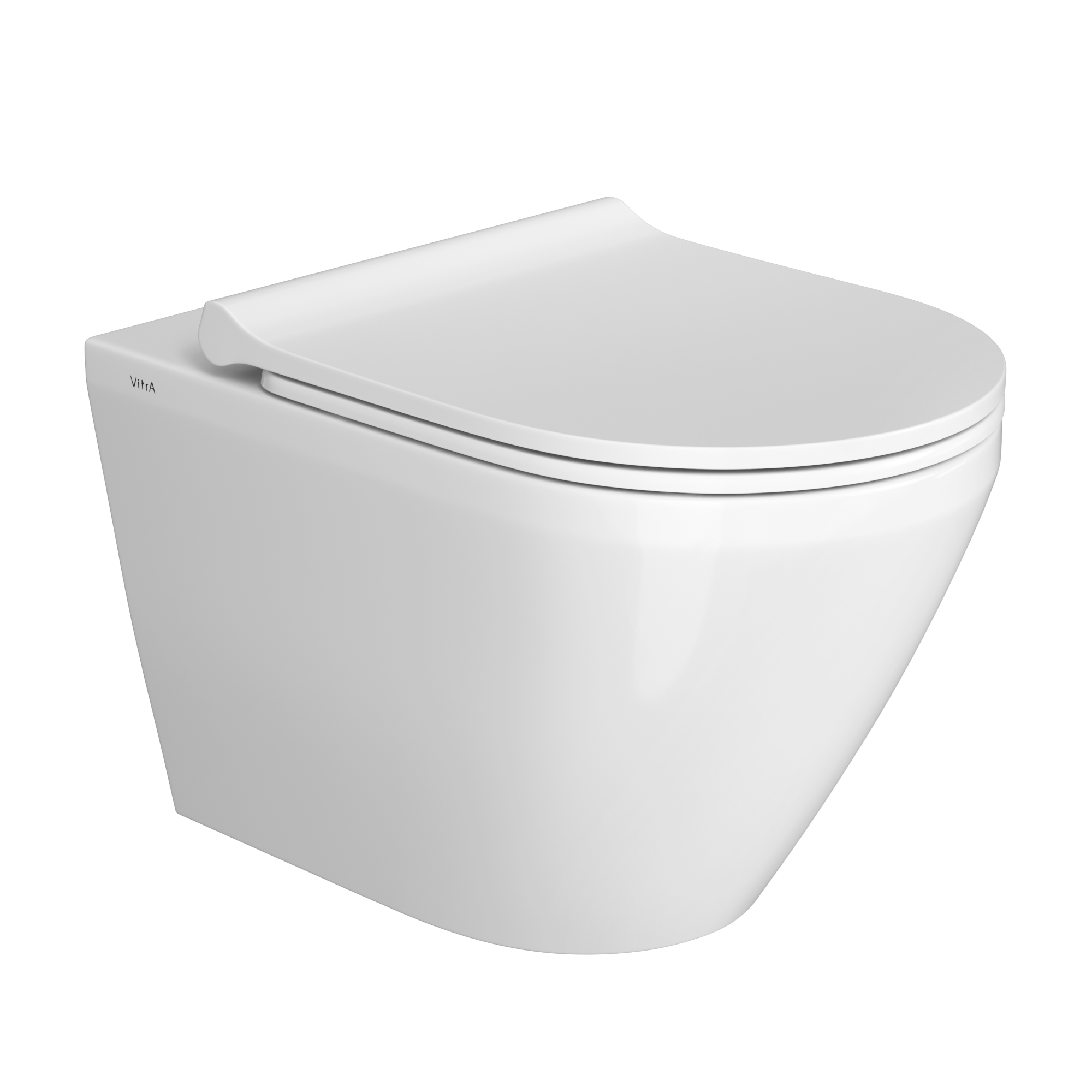 Подвесной унитаз VitrA Integra Round 7041B003-0075 безободковый Rim-ex белый санитарный фарфор антибактериальное покрытие Hygiene