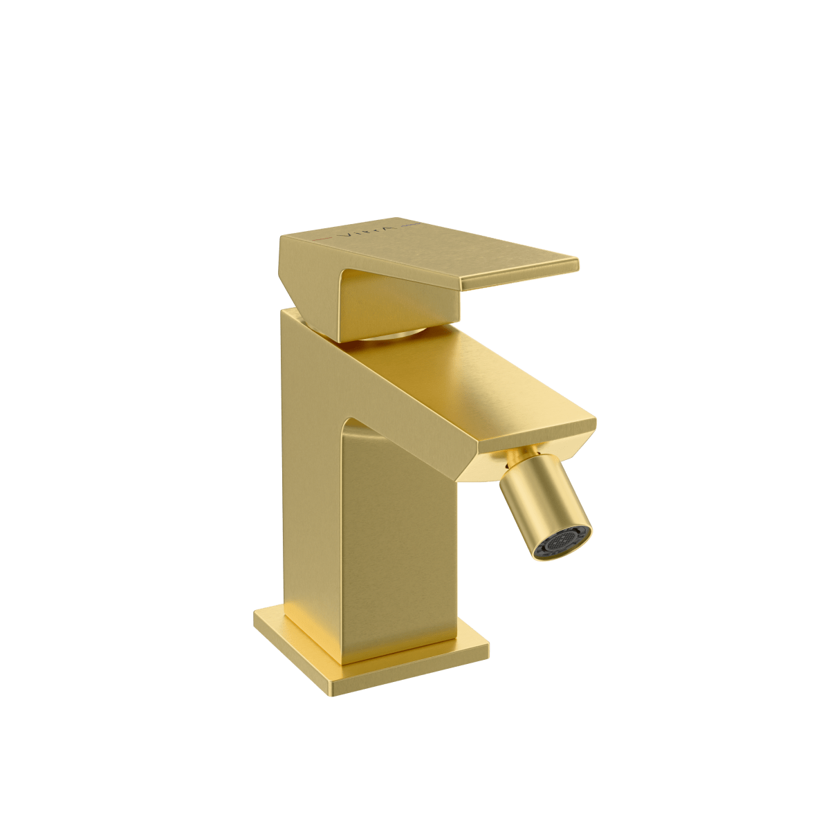 Смеситель для биде VitrA Minimax Square A4372625EXP однорычажный брашированное золото латунь