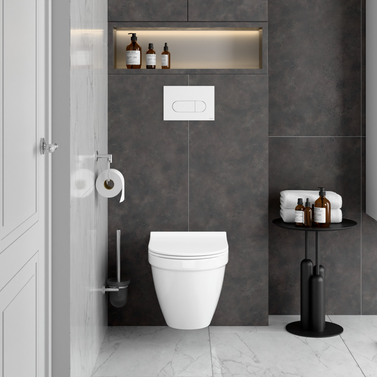 Подвесной унитаз VitrA S50 7740B003-0075 безободковый Rim-ex белый санитарный фарфор антибактериальное покрытие Hygiene