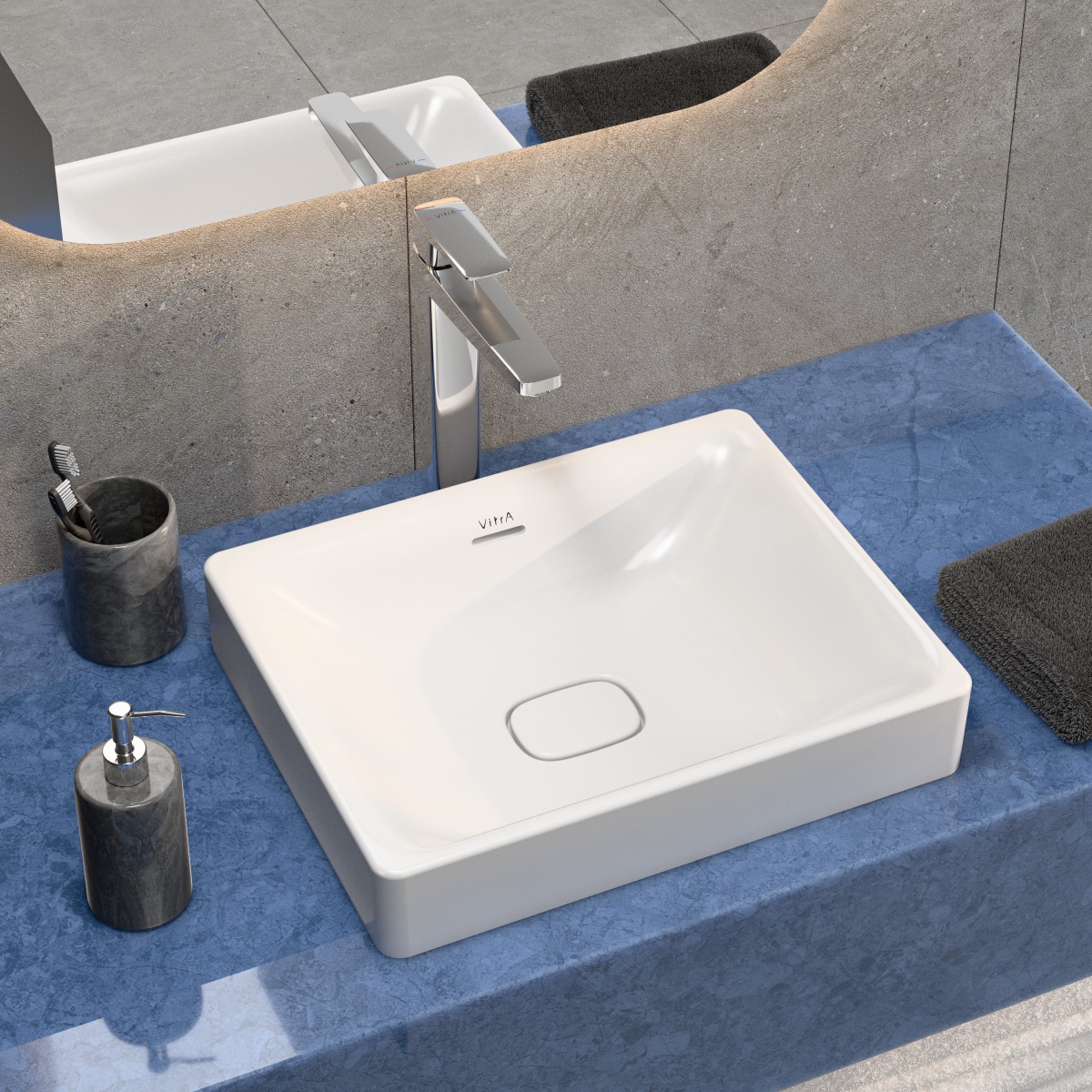 Смеситель для раковины VitrA Root Square (Рут Скуэр) A42733EXP однорычажный хром латунь