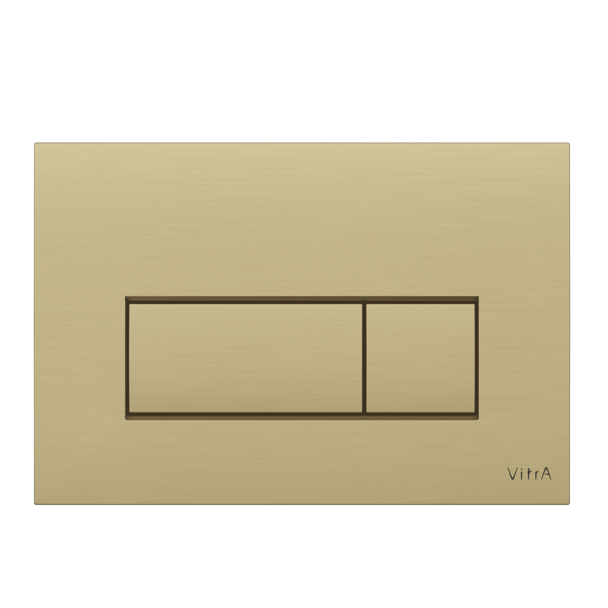 Кнопка смыва для инсталляции VitrA Root Square 740-2325 брашированное золото двойный смыв