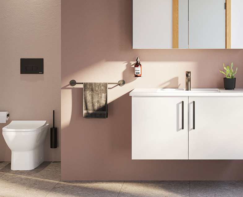 Держатель полотенец Origin, матовый черный