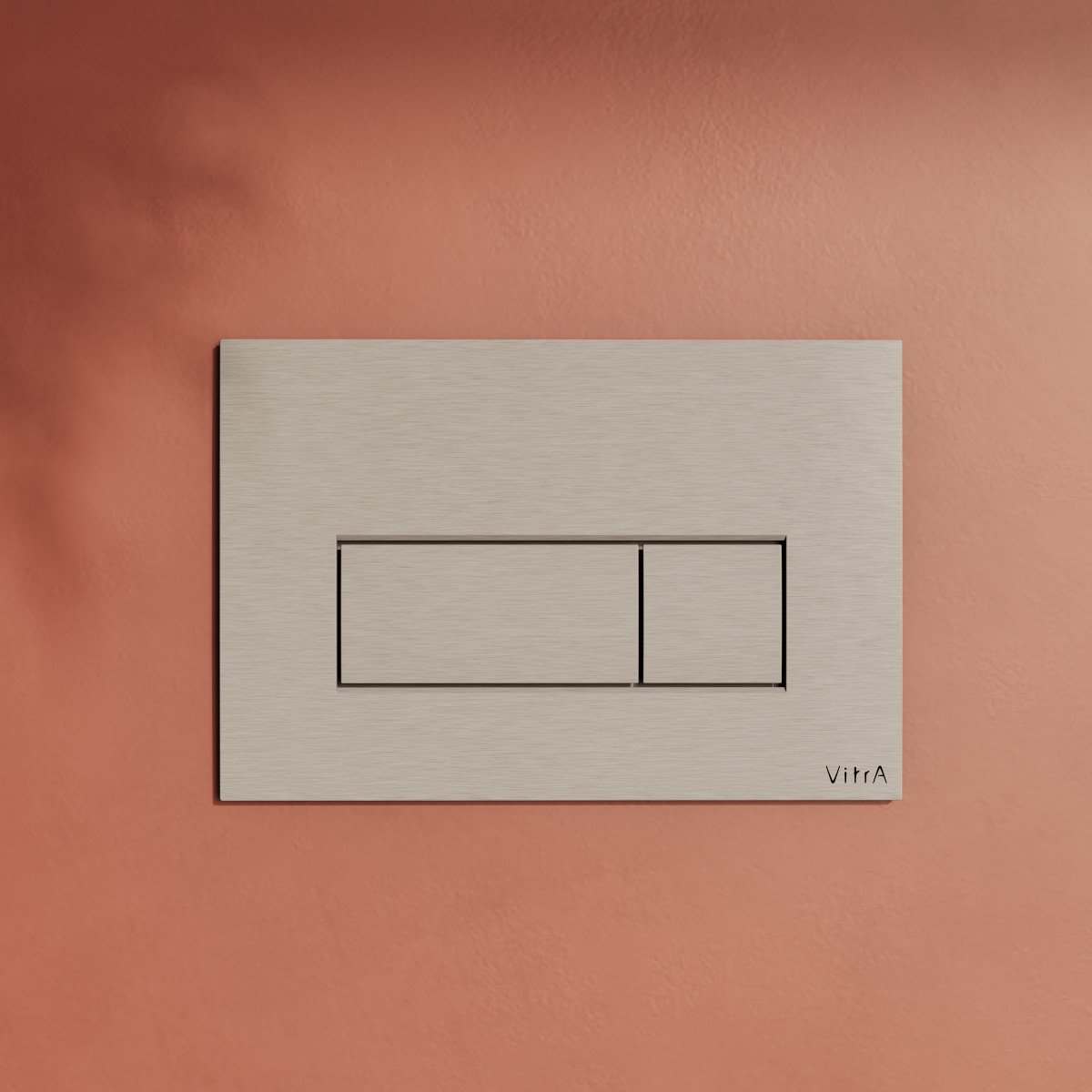 Кнопка смыва для инсталляции VitrA Root Square 740-2395 брашированный никель двойный смыв