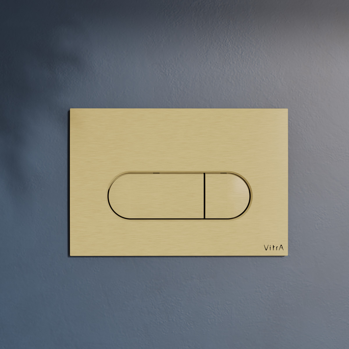 Кнопка смыва для инсталляции VitrA Root Round 740-2225 брашированное золото двойный смыв