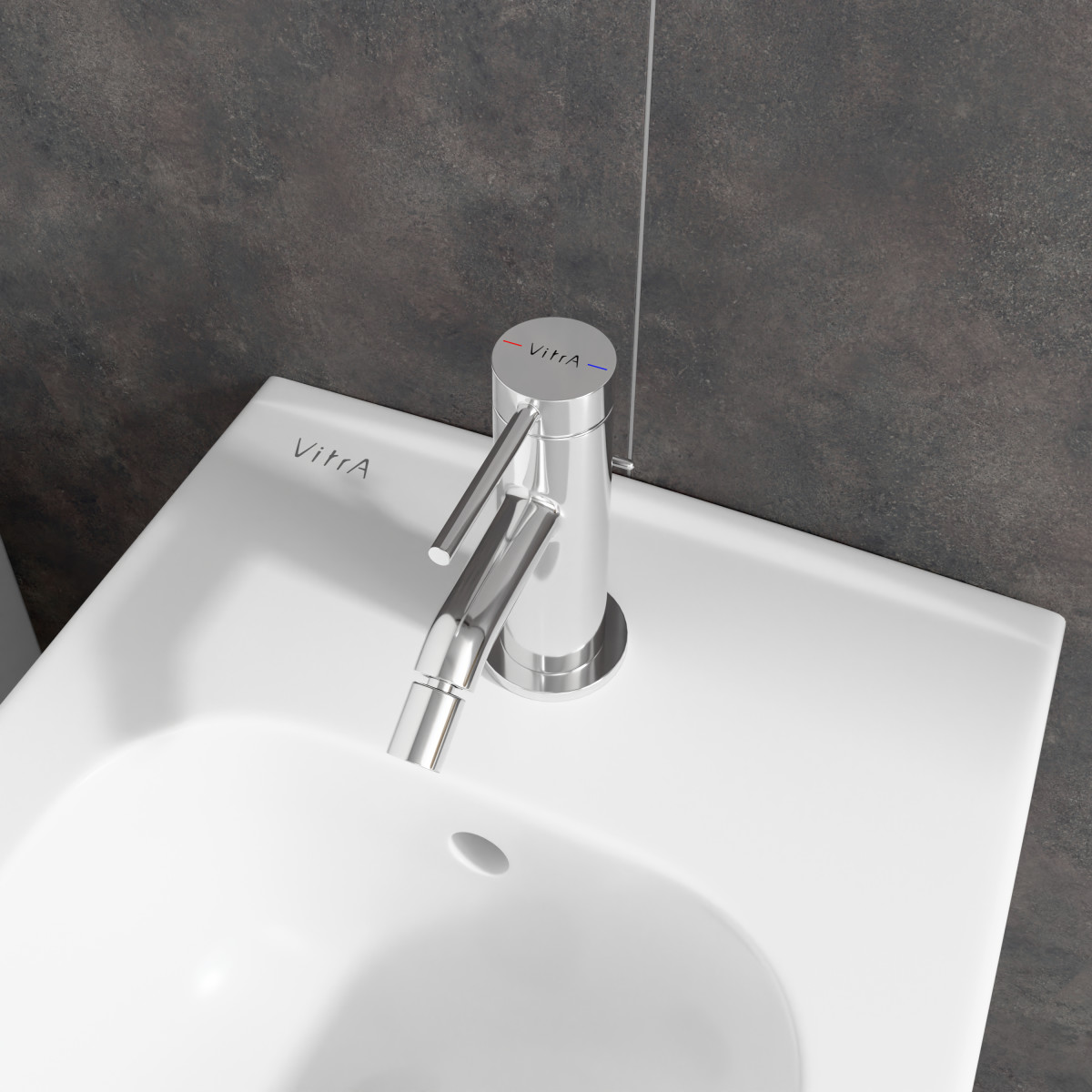 Смеситель для биде VitrA Minimax Round (Раунд) (Минимакс Раунд) A43536EXP однорычажный хром латунь