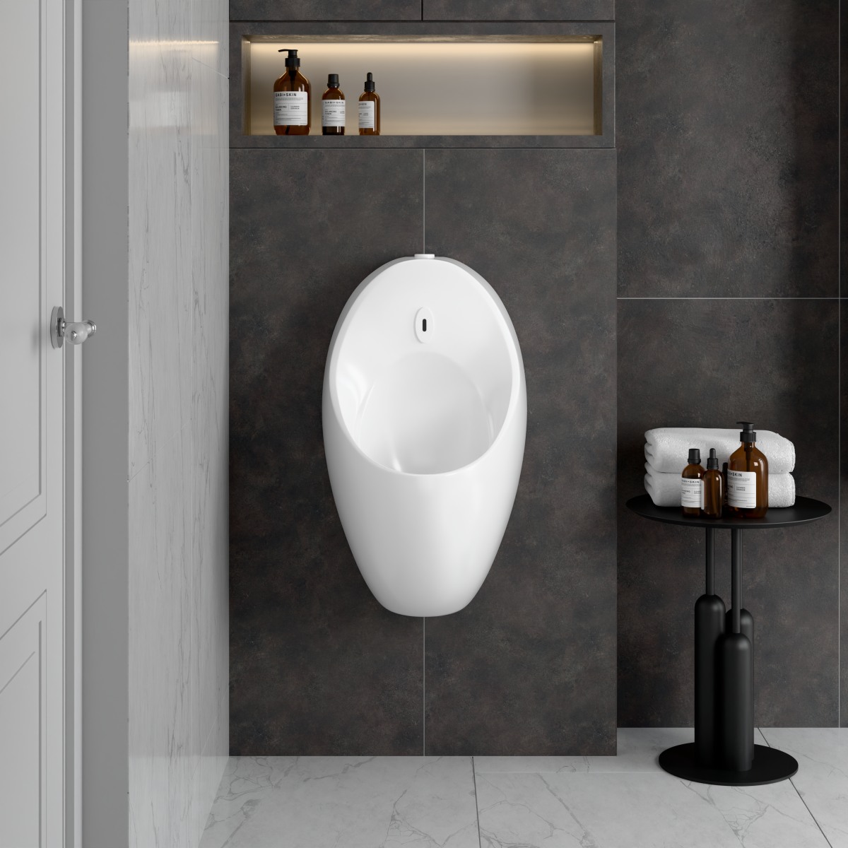 Писсуар VitrA Arkitekt Urinal (Аркитект Уринал) 5999B003-5555 настенный белый с сенсором антибактериальное покрытие Hygiene (Хайджн)