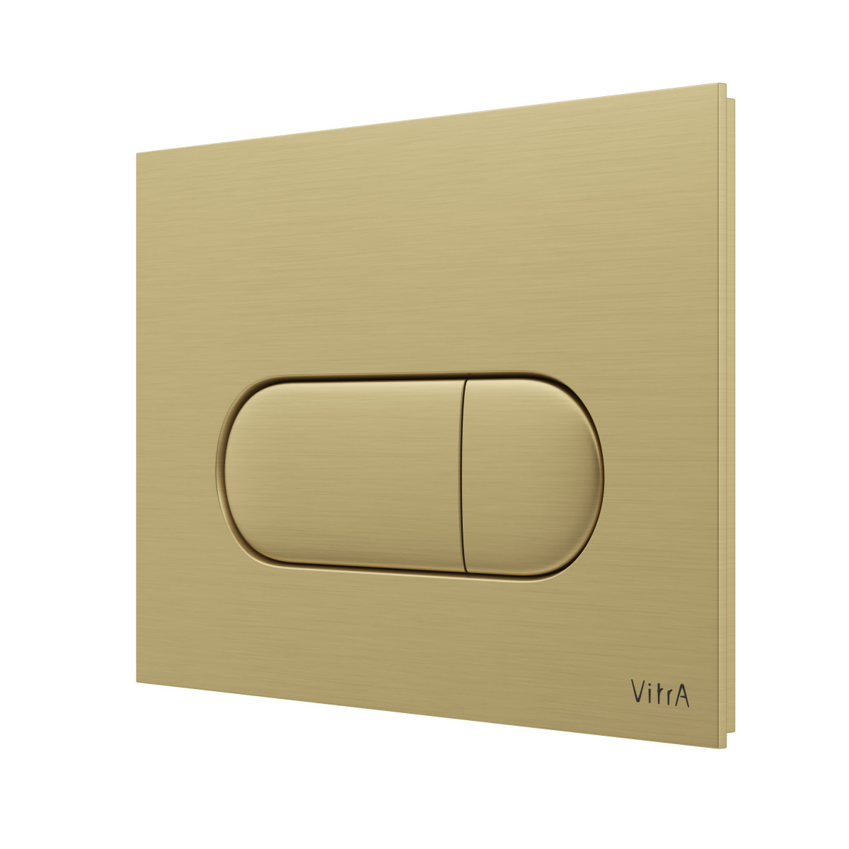 Кнопка смыва для инсталляции VitrA Root Round 740-2225 брашированное золото двойный смыв
