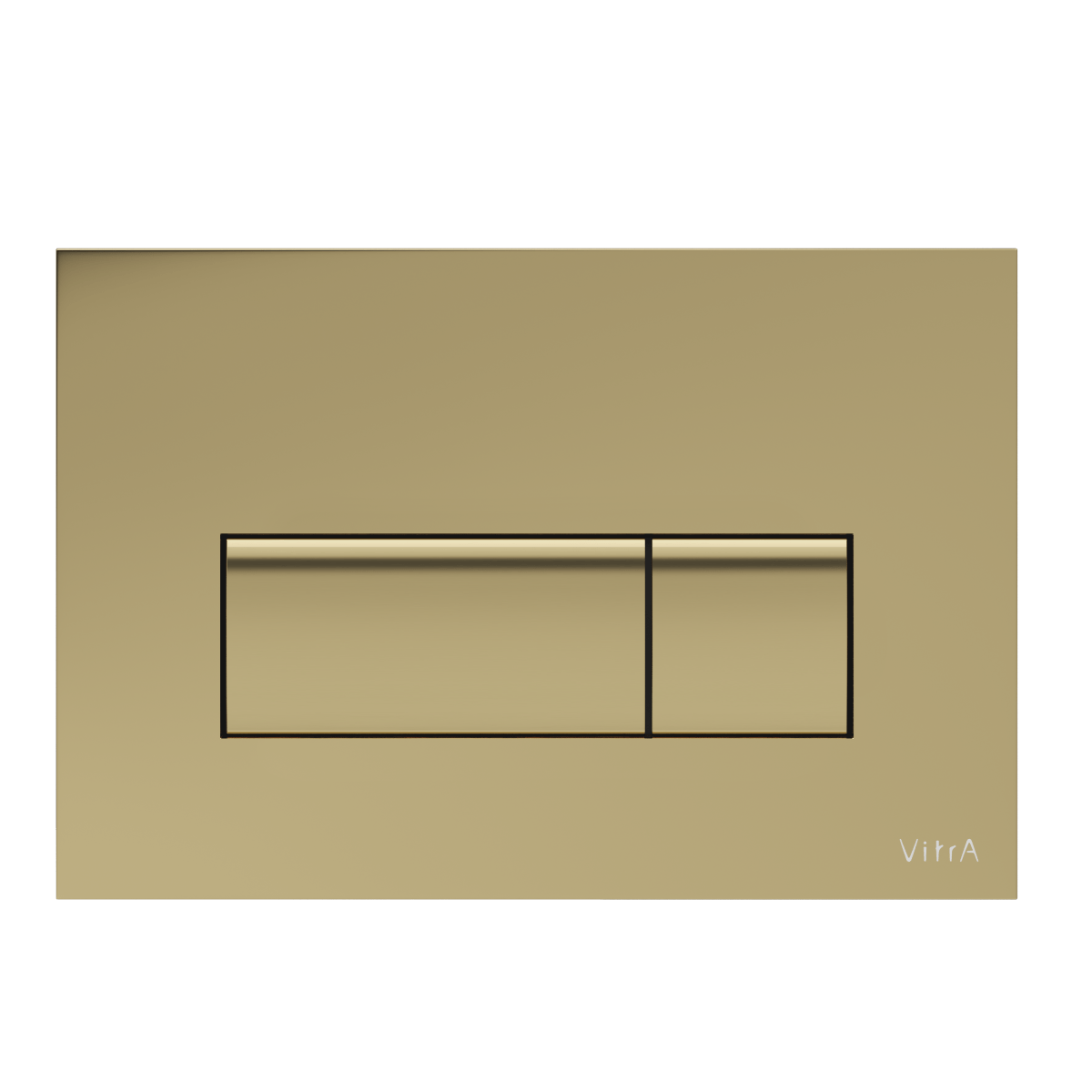 Кнопка смыва для инсталляции VitrA Root (Рут) Square (Скуэр) (Рут Скуэр) 740-2324 глянцевое золото двойный смыв