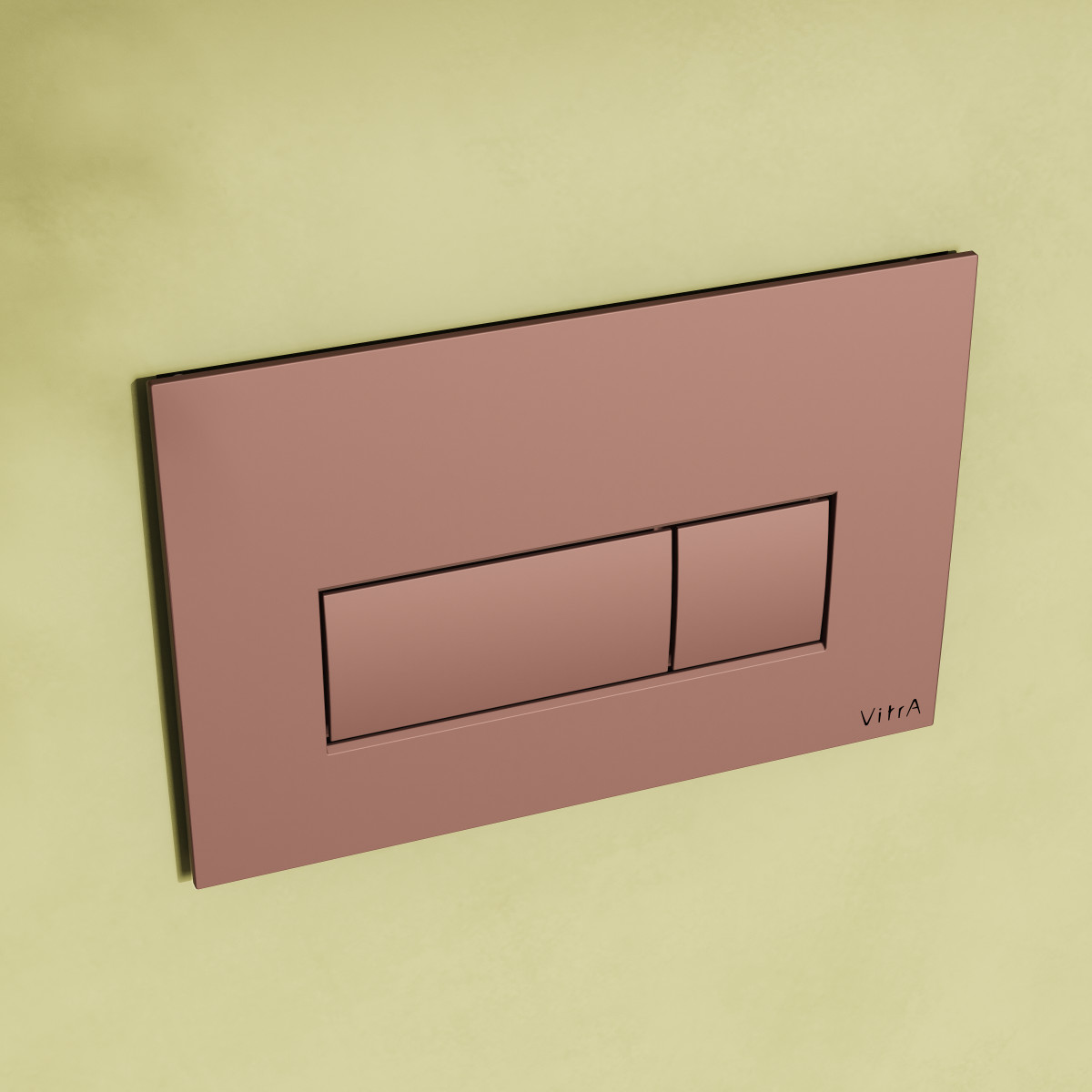 Кнопка смыва для инсталляции VitrA Root Square 740-2340 мягкая медь глянец двойный смыв