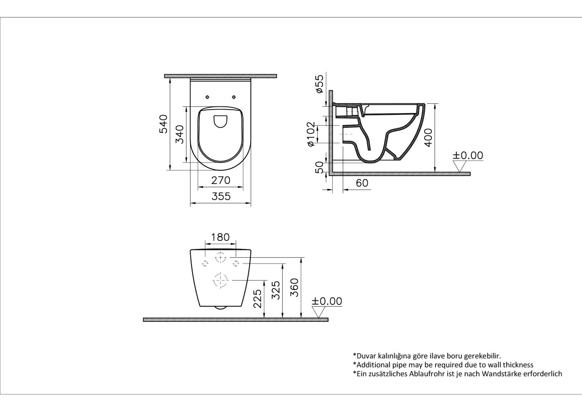 Инсталляция с унитазом VitrA Mia Round 9873B003-7201 комплект 4 в 1 с сиденьем микролифт безободковый цвет клавиши глянцевый хром
